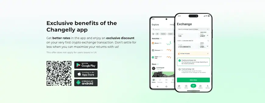 Changelly mobile app