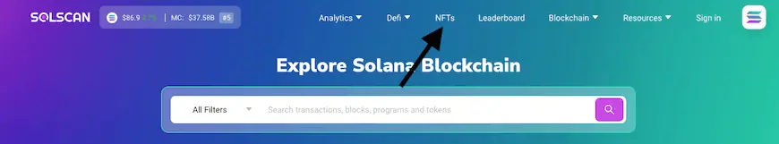 solcsan NFT dashboard 