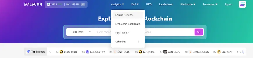 solscan Account analytics